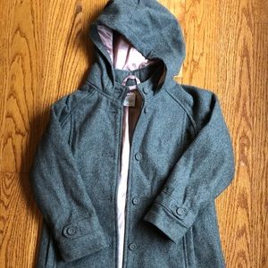 Super Cute pea coat with pink liner